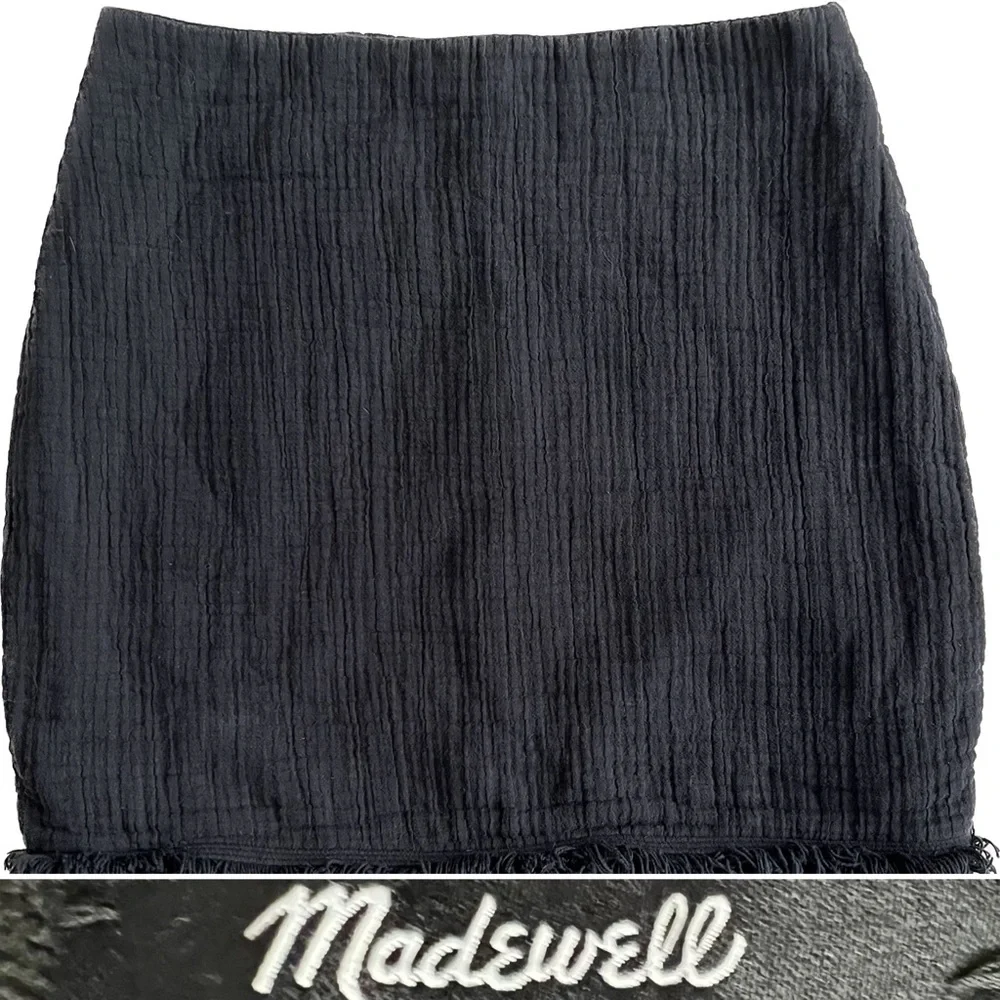 🖤Madewell Hideaway Black Fringe Skirt - Picture 13 of 14